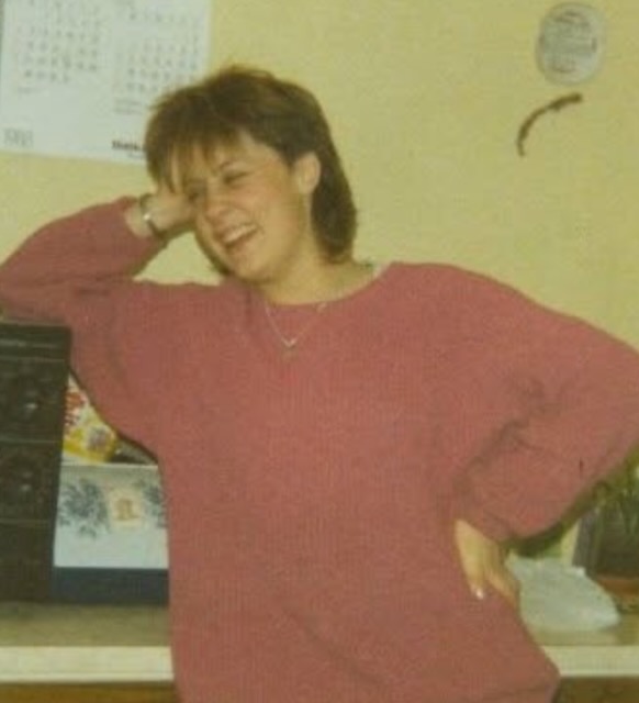 Young Lysha laughing